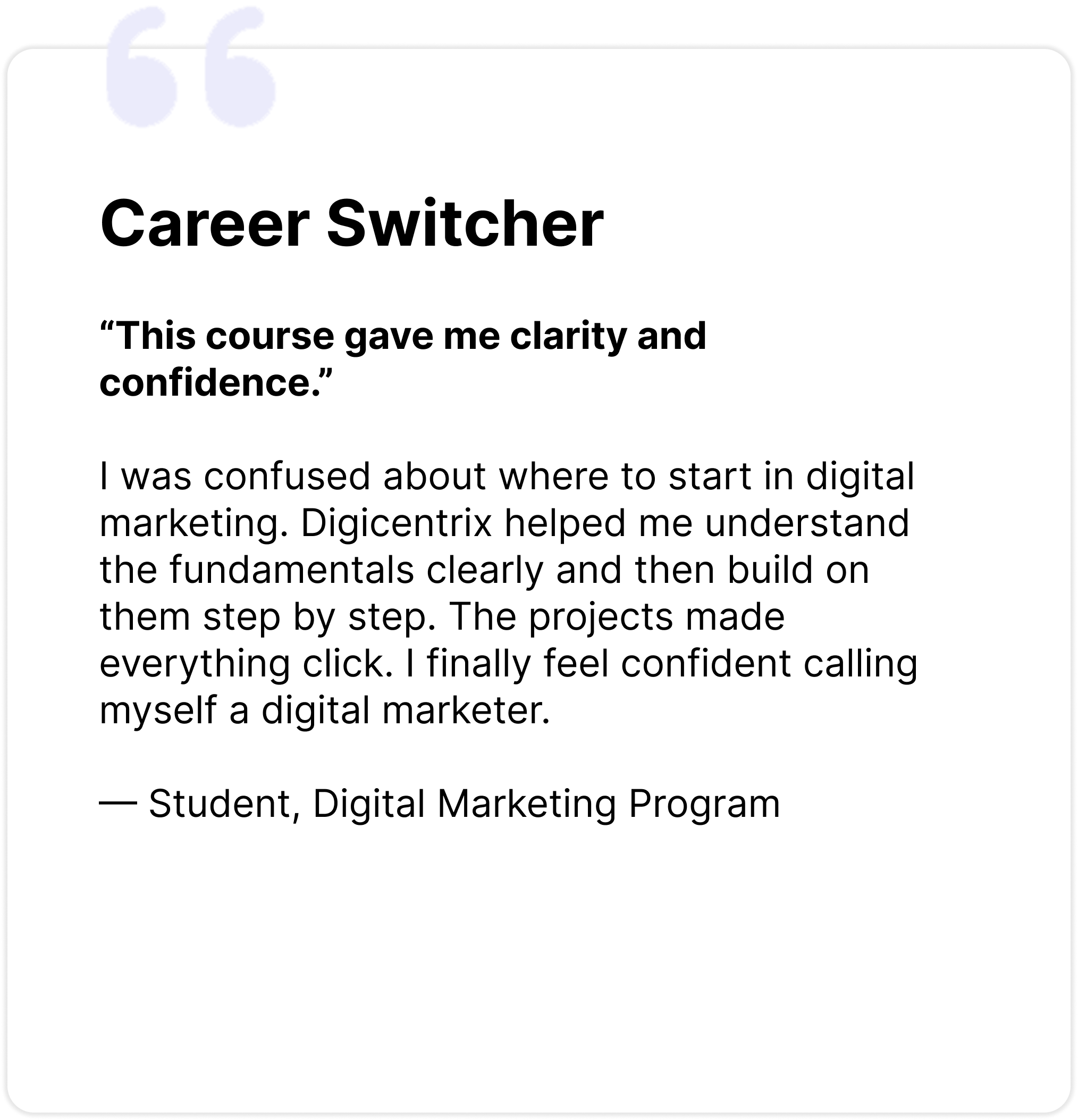 career switcher