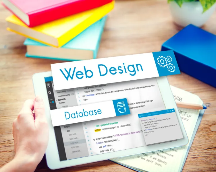 A digicentrix student is doing web design on a WordPress website
