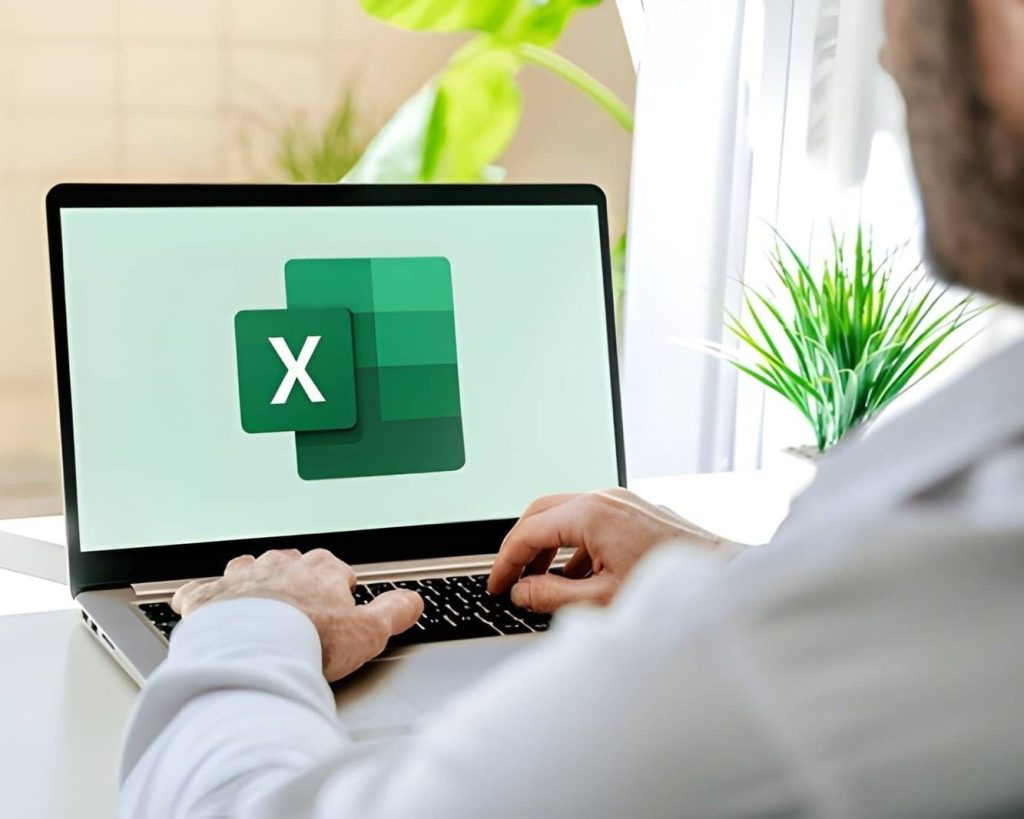 Digicentrix student working on a excel task