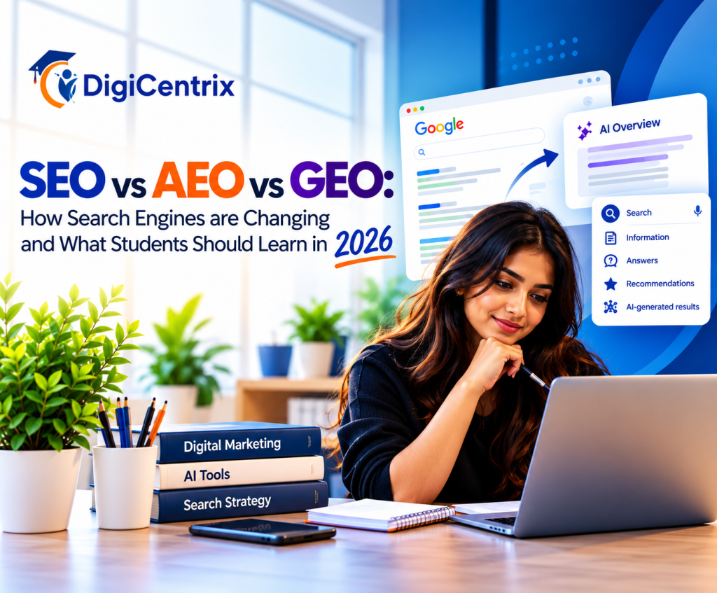 SEO vs AEO vs GEO: How Search Engines Are Changing and What Students Should Learn in 2026