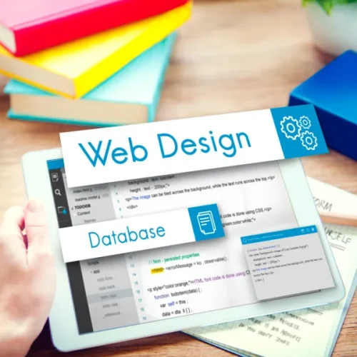 A digicentrix student is doing web design on a WordPress website